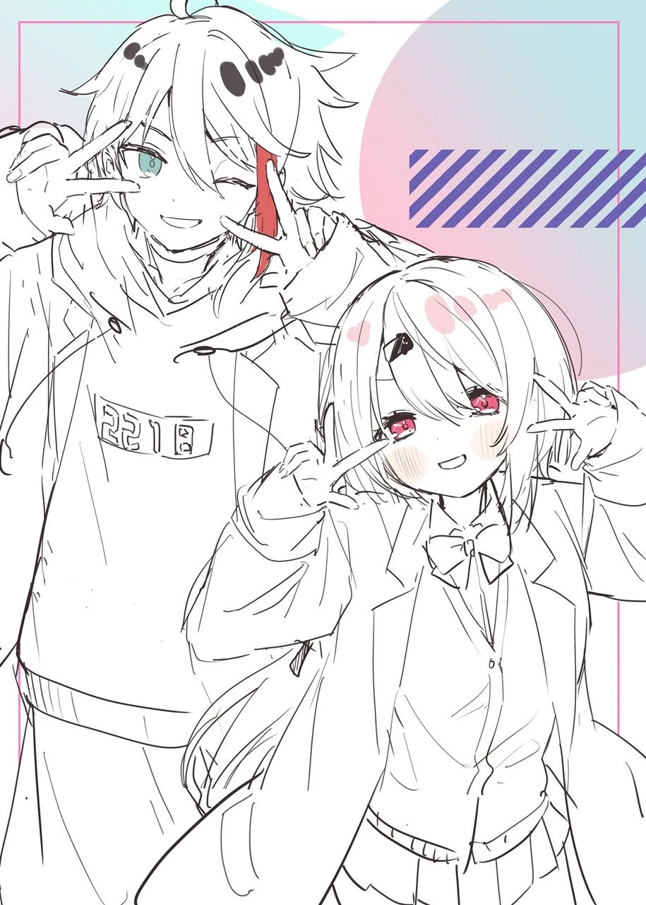 Saegusa Akina and Shiina Yuika by ksk