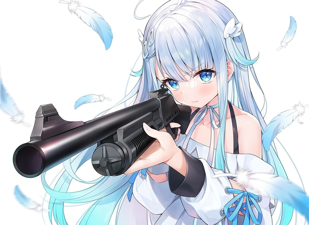 Amatsuka Uto's "Angel With A Shotgun" Cover Illustration