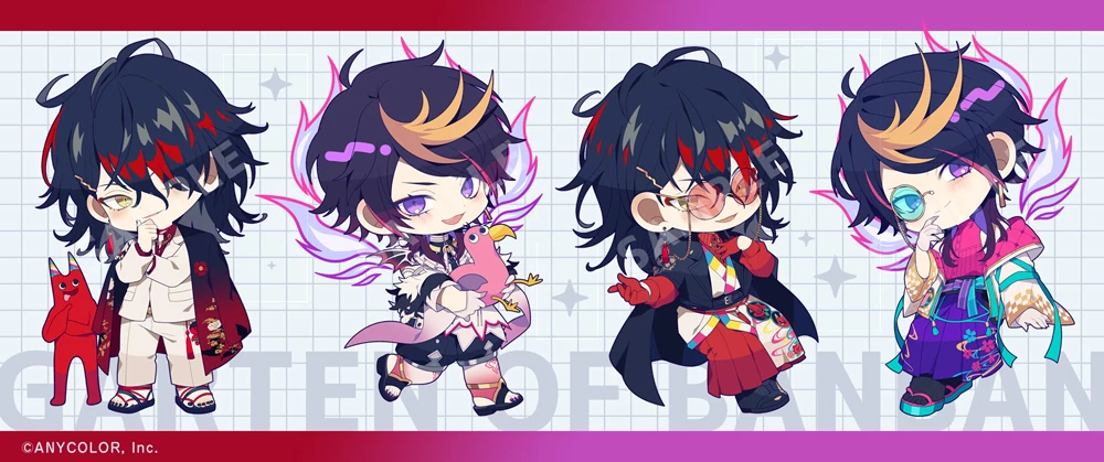 Daiba Mysterious School x NijisanjiEN x Garten of Banban SD Illustration by Yumenouchi