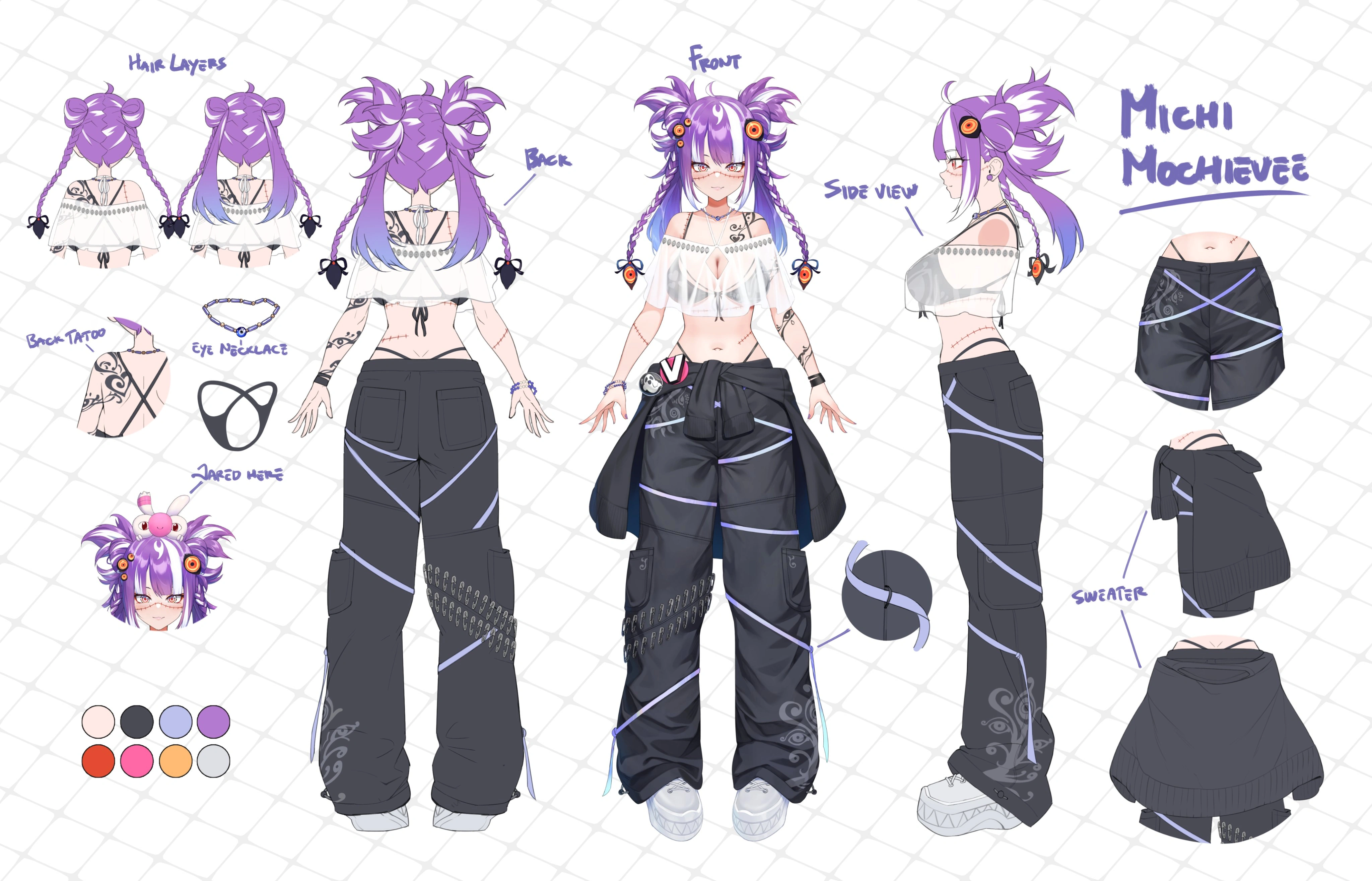 Second Outfit Reference Sheet by RaijuuNara