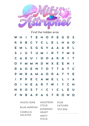 Pandora Moon's Word Search