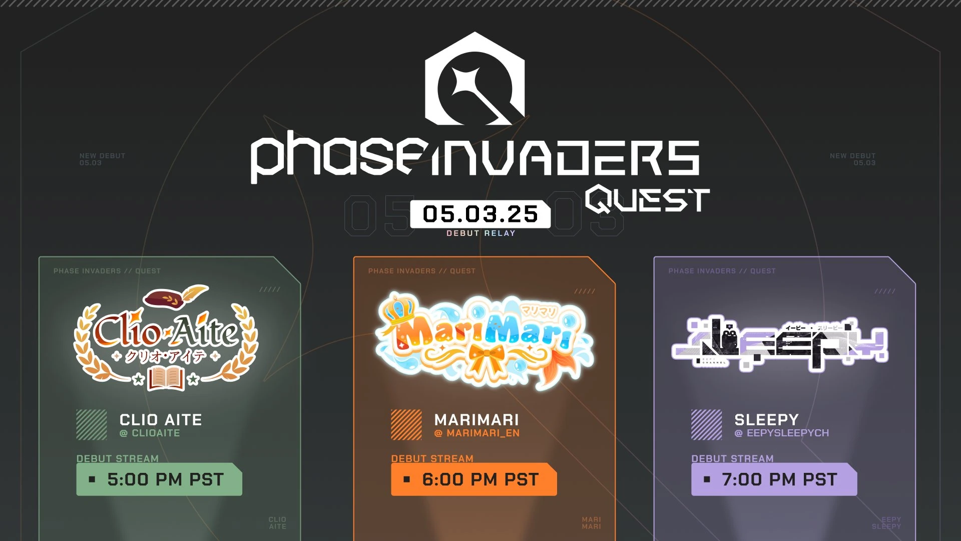 Announcement graphic for Invaders QUEST