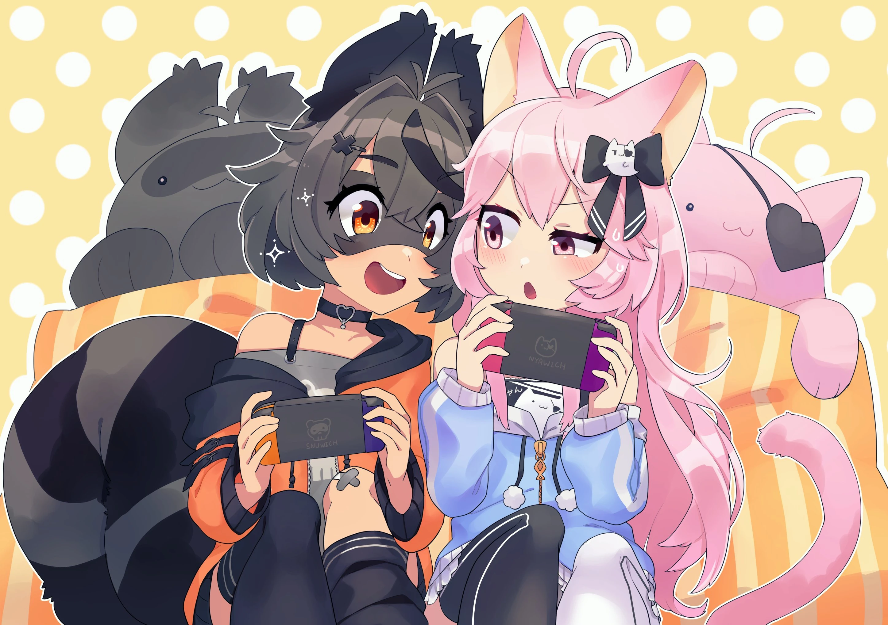 Snuffy and [[Nyatasha Nyanners]]<br>(by [https://twitter.com/onandonando 大崎なんど])