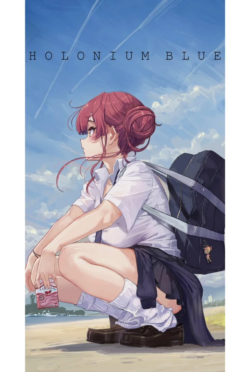 HOLONIUM BLUE Fanbook Cover Illustration<br>by Akasa Ai