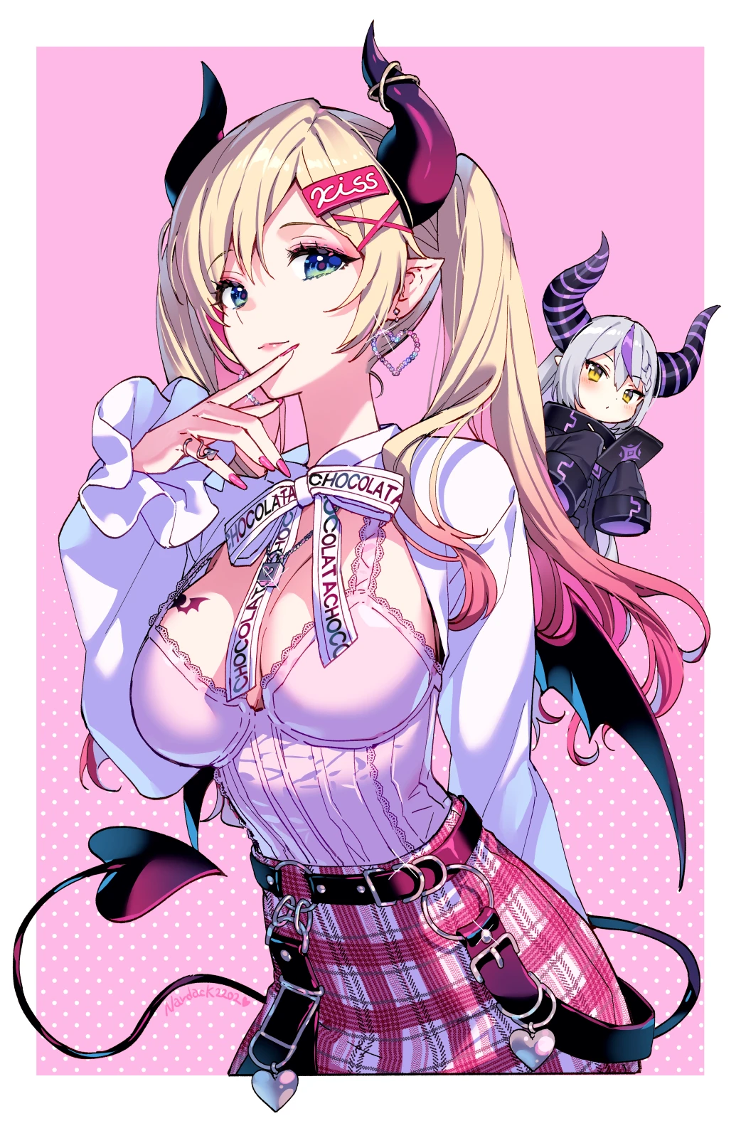 La+ Darknesss and Yuzuki Choco<br>by Nardack