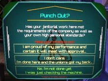 The Punchomatic's punch out screen prior to a later update.