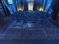 All cryogenic canisters stacked in one of the stacking areas