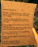 HouseOfHorrorNoteWarning.png (538 KB) Holy Ghost Ministry press