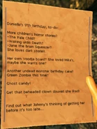 HouseOfHorrorNoteDaniellesBirthday.png (497 KB) Danielle's 9'th birthday