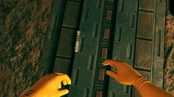 The lightsaber (deactivated)