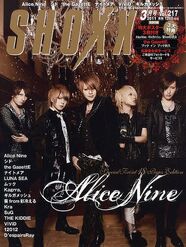 Marzo 2011 Vol. 217 Alice Nine