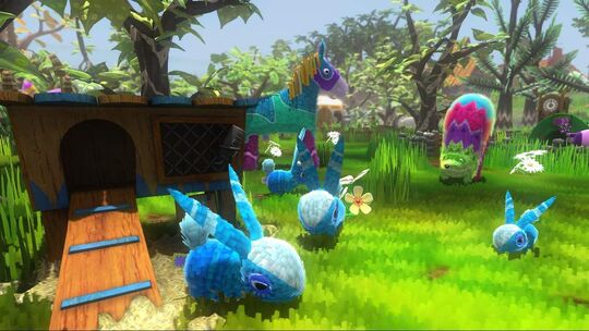 Bunnycombs and other piñata in Viva Piñata