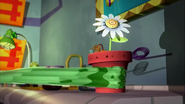 Dr. Quackberry Pulling Daisy Flowerpot