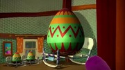 The giant egg he was hatched from.