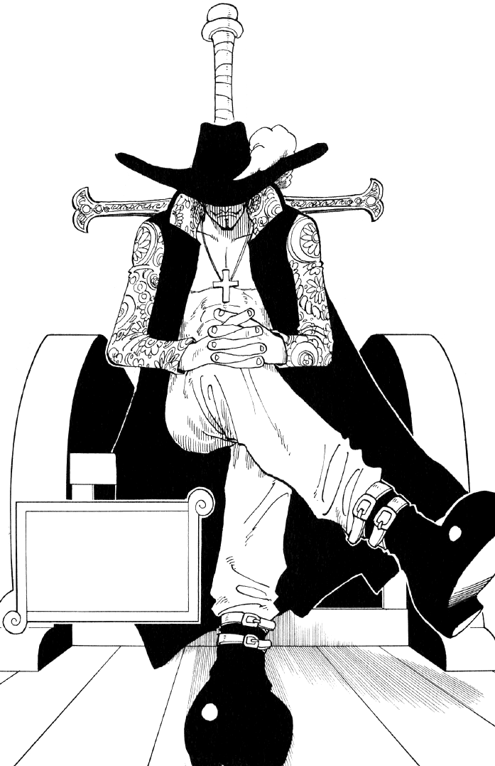 one piece dracule mihawk black small