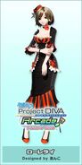 MEIKO's Lorelei" Module for the song "Boukyaku Shinjuu", from the game -Project Diva- Arcade Future Tone