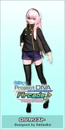 Luka's "Logicist" module used for the song "No Logic", in the game -Project DIVA- Arcade Future Tone.