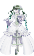 Miku's Rosa Bianca module for the song "Cantarella", featured in Hatsune Miku: Project DIVA Mega Mix