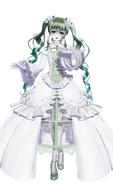 Miku's Rosa Bianca module for the song "Cantarella", featured in Hatsune Miku: Project DIVA Mega Mix