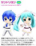 The costumes for the song "Cendrillon" from the game Project mirai 2
