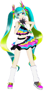 Miku's Catch the Wave module for the song of the same name from the video game Hatsune Miku: Project DIVA Mega Mix.