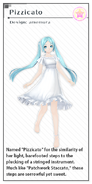 Miku's "Pizzicato" Module for the song Tsugihagi Staccato, designed by Amemura, from the video game Hatsune Miku -Project DIVA- X