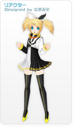 Modelo de Kagamine Rin en Roshin Yukai para Project Diva 2nd.