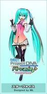 Miku's Star Voice module for the song "FREELY TOMORROW", designed by Obata Reo (NIL). From the videogame Hatsune Miku -Project DIVA- Arcade Future Tone.