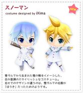 KAITO and Len's Snowman module for the song, designed by iXima, featured in Project mirai 2.