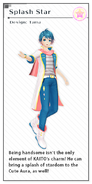 Kaito's Splash Star module from the video game Hatsune Miku -Project DIVA- X