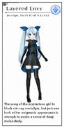 Miku's Layered Envy module for the song "Hitorinbo Envy", designed by SHIN-ICHI SATAKE. From the video game Hatsune Miku -Project DIVA- X.