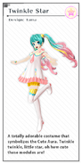 Miku's Twinkle Star module from the video game Hatsune Miku -Project DIVA- X