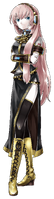 Megurine Luka Company: Crypton Future Media, Inc. Voicebank: Feminine; Japanese, English Description: Megurine Luka is a VOCALOID2. She is 20 years old. Her design was made to be asymmetrical, so from different angles, she would look different.