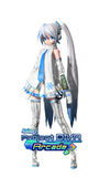 Snow Miku 2011 from the videogame: Project DIVA:Arcade