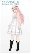 Luka's Chiffon Dress module for the song, from Hatsune Miku -Project DIVA- 2nd