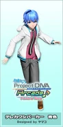KAITO's module for the song, from Project DIVA Arcade Future Tone.
