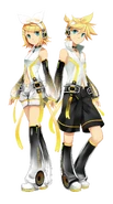 Kagamine Rin and Len Append illustration