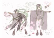 Primeros Bocetos del diseño de Hatsune Miku, por Ittomaru.