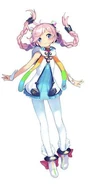 RanaDiseño1.jpg (17 kB) Diseño de Rana e ilustración de debut.