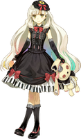 MAYU Company: EXIT TUNES Voicebank: Feminine; Japanese Description: MAYU is a VOCALOID3. She is a 15 year old yandere with a gothic lolita design.