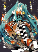 The main visual for the Hatsune Miku Halloween Party, illustrated by Suoh.