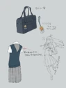Concept of school uniform and bag