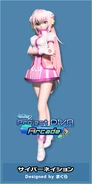 Luka's "Cyber Nation" module for the song "Luka Luka ★ Night Fever" from the game -Project DIVA- Arcade