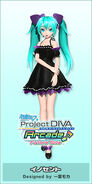 Modelo de Hatsune Miku en Acute para Project Diva Arcade Future Tone.