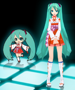 Miku's "Miko" module for the song "Inochi no Uta" featured in Project Diva.