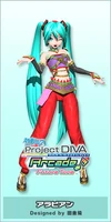 Miku's "Arabian" module for the song "Velvet Arabesque" from the game -Project DIVA- Arcade Future Tone