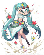 Cut-in Illustration: Hula Dancer (Miku)