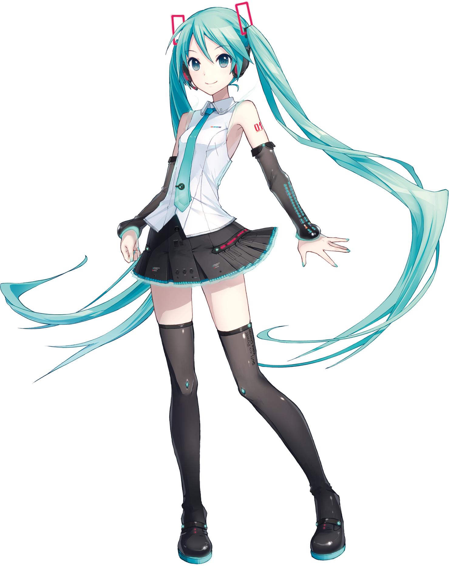 Image of Miku Hatsune from Vocaloid anime