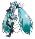 Standard Miku illustrated by KEI