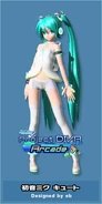 Miku's "Cute Miku" module for the song "Promise" from the game -Project DIVA- Arcade